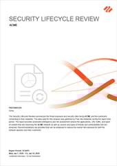 Security Lifecycle Review-Report