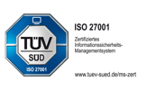 indevis Informationssicherheits-Managementsystem zertifiziert beim TÜV SÜD