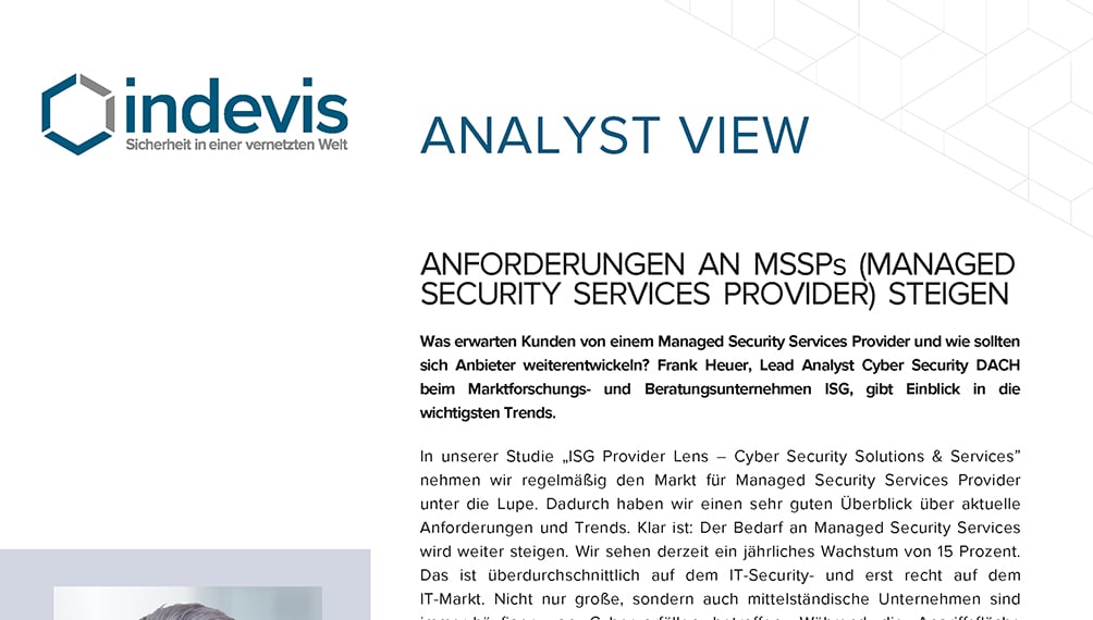 Case Study: Analyst View – Anforderungen an MSSPs (Managed Security Services Provider) steigen