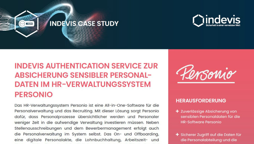 Case Study: indevis Authentication für HR-Verwaltungssystem Personio