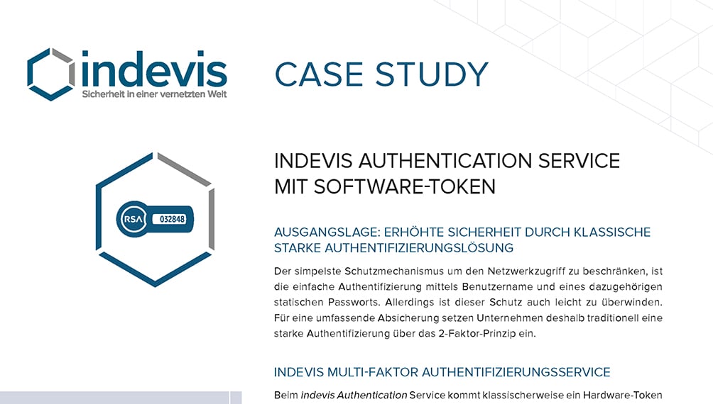Case Study: indevis Authentication Service mit Software-Token