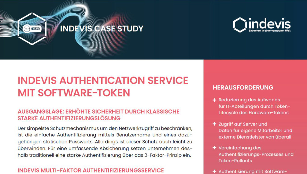 Case Study: indevis Authentication Service mit Software-Token