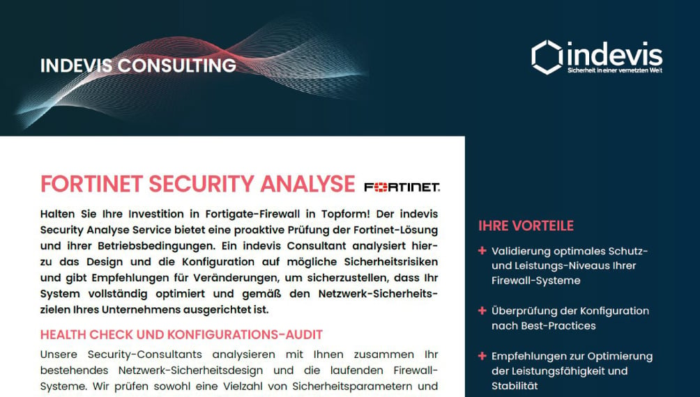 Datenblatt: Fortinet Security Analyse