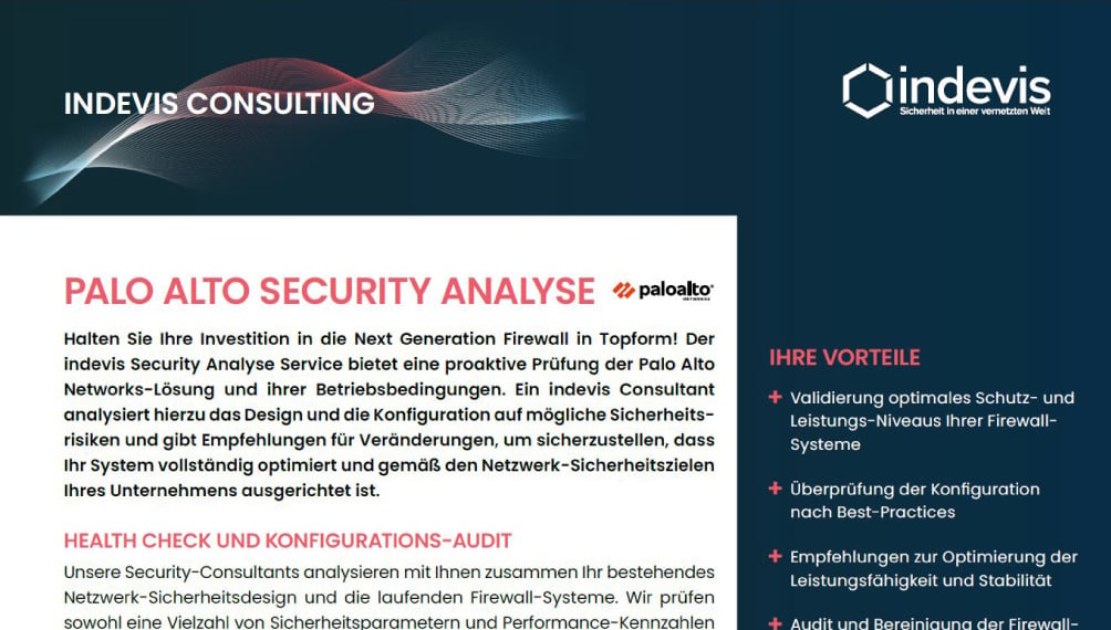 Datenblatt: Palo Alto Security Analyse