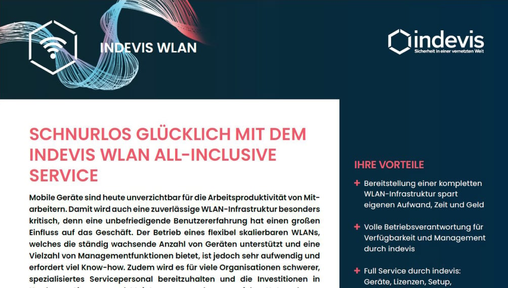 Datenblatt: indevis WLAN